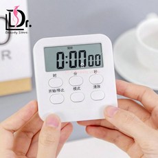 計時器鬧鐘，清晰顯示，操作簡單，精準計時，多功能用途，輕巧便攜, 1個