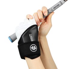 업셋 골프 스윙 교정 트레이너 손목 보호대, 1개, 블랙