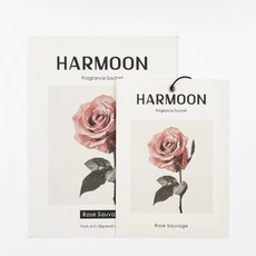 HARMOON 香氛包 (2入/組) - 衣物、車用、空間香氛, 20g, 1套, No.6 荒野玫瑰 Rose Sauvage