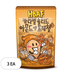 바프 카라멜 솔티드 아몬드 앤 프레첼, 190g, 3개