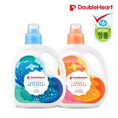 더블하트 유아용 섬유세제1200ml용기 +섬유유연제베이비플로럴 1200ml용기, 1개