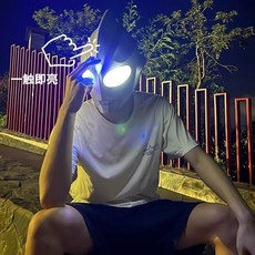 奧特曼面具 迪迦頭盔 發光頭套 兒童成人可穿戴 搞怪玩具 網紅爆款, 1個, 暖燈【觸摸啟動】全新升級版
