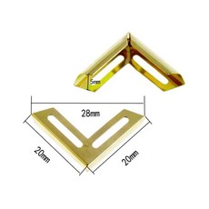 브론즈 실버 옵션 더 많은 스타일 북 스크랩북 앨범 메뉴 폴더 코너 프로텍터 12 개, 22 Gold