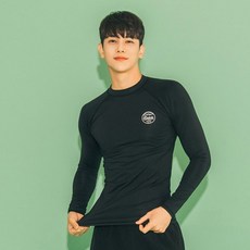 헤링본 남성용 긴팔 래쉬가드 수영복 슬림핏 비치웨어 휴양지룩 RCX900M