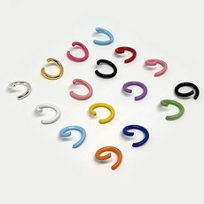 미니컬러 o링 8mm 키홀더 키링 악세사리 DIY 고리 부자재, 20개, 빨강 8mm 미니오링