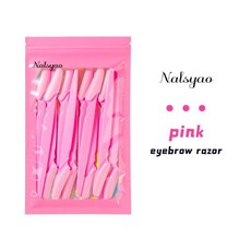 눈썹 트리머 얼굴 면도기 휴대용 제모기 정리 메이크업 도구, 6. A0049-12PCS pink, 기본