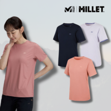 [빠른출고/특가] 밀레 MILLET 여성W 콜드 라운드 반팔 3color 여자 등산티 헬스복 마라톤 냉감 기능성티셔츠