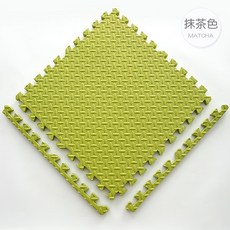 沛大旗艦店 厚巧拼地墊 純色巧拼 爬行墊 附邊條 抹茶色, 抹茶色 熱銷中, 1個