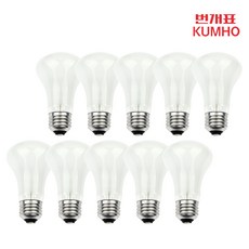 번개표 백열전구 60W 크립톤 세트, 60W E26 - 10개입 세트, 1개
