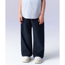 매장정품 무신사스탠다드 MUSINSA STANDARD KIDS 와이드 시어서커 밴딩 팬츠 [네이비] MKEPC3Z01-NA 529737