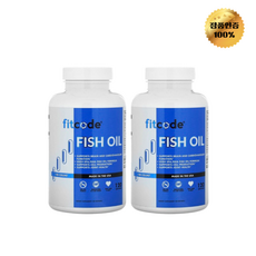 1+1 핏코드 피쉬 오일 1000mg 소프트젤 120정, 2개, 120회분