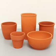 월평 토분 국산 수제 토기 대형 인테리어 화분 긴토분, 둥지