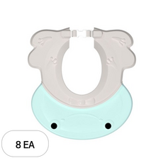 톨스토이 개구리 실리콘 샴푸캡, 라임, 8개