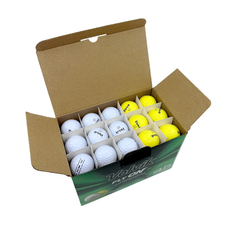 볼빅 플라이온 골프공 2피스 V163402WWWW 화이트 27p + 옐로우 18p 세트, 화이트 + 옐로우, 45개입, 1세트