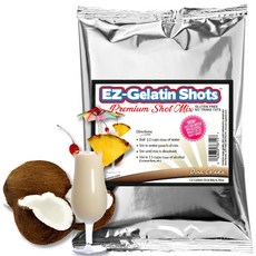 피나 콜라다 젤로 샷 믹스 6.78온스 - 맛있는 젤로 샷을 피나 콜라다 젤로 샷 믹스 6.78온스 - 맛있는 젤로 샷을 위한 프리미엄 프리 젤로 믹스 - 만들기 쉬운 EZ 젤라, 473ml