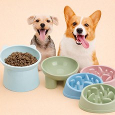 반려견 강아지 휴대용 밥그릇 실리콘 식기 중소형견 하이숲, 외출용 1+1 옐로우