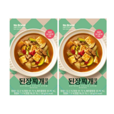 노브랜드 된장찌개 양념 수량, 2개, 130g