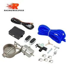 자동차 범용 22.362.52.753.0 진공 배기 Vavle 제어 밸브 세트리모컨 스위치 포함 516376MM, 04 3.0Inch and Control