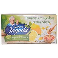 밥치아 야고다 캐모마일 꿀과 레몬차 (40g/1.4oz) Babcia Jagoda Camomile with Honey and Lemon Tea (40g/1.4oz), 1개