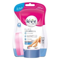 Veet 薇婷 PURE 沐浴用除毛膏 150g 附海綿 敏感肌適用, 1個, 新包裝,Veet 除毛膏