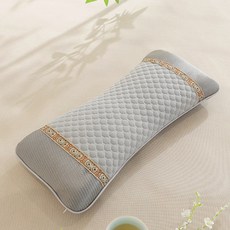 만자천홍 경추 메밀베개 냉감 목베개, 그레이