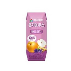 [파스퇴르] 유기농 어린이 주스 배도라지, 125ml, 20개