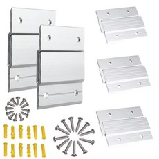 프렌치 클릿 액자 걸이 헤비 듀티 알루미늄 클램프 인터로킹 벽걸이 브래킷 거울용, 1개, 3. A5