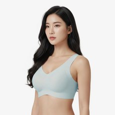 Kyails 필라테스 심리스브라 여름 노와이어 스포츠 브라탑