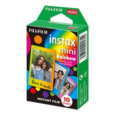 INSTAX 디자인 미니필름(레인보우)1팩(10매)