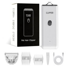 개 클 용 타일론 세척 가능 교체용 칼날 개와 고양이 그루밍 칼날 6개, White 2 Blades