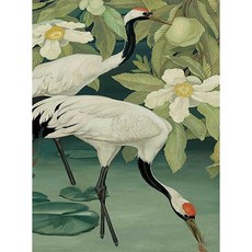 보석십자수 두루미 부귀 건강운 들어오는 장수 건강 재물 풍수 학 일러스트 다이어몬드그림 보석 비즈 공예 집콕 취미 구슬 수제 DIY패키지 18종, 두루미15, 60*80cm (액자 없음), 1개