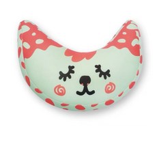 愛北鼻 兒童護頸枕 - 日韓熱銷款 汽車安全帶護肩套 睡覺神器靠枕, 橘點貓咪,小號高16寬27cm-適合安全座椅