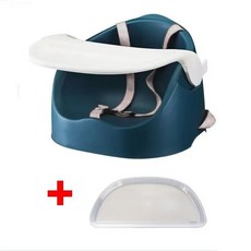 寶寶餐椅，輕巧便攜，人體工學設計，安全無毒材質，易於清潔，多功能用途, 墨綠