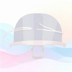 주방 식당 급식 투명 위생마스크 요리마스크, 상세페이지 참조, 1개, 색상_턱받침 화이트