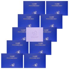 벨벳 퍼퓸드 솝 80gX10개 세안비누 향수비누 지일비누, 10개입, 80g