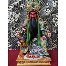 京綸 8寸8 關聖帝君 植髮 手工帽 關公帽 協天大帝帽 文衡聖帝帽