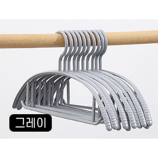 세븐버핏 어깨뿔 방지 논슬립 360도 회전형 옷걸이, 그레이, 30개