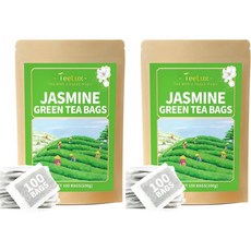 자스민 그린티 티백, 2개, 100개입