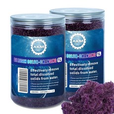 AKM 혼합 침대 색상 변경 탈이온화 디 레진 필터 리필 세차 시스템 수족관 필터 탈이온수 DI 수지 필터 카트리지 리필 길이 2.5cm(1인치) x 5.1cm(2인치, AKM 혼합 침대 색상 변경 탈이온화 디 레진 필터 리