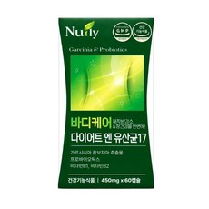 bnr17 유산균 다이어트 식약청인증 비에날씬 정품 증정 (12박스구매시) / 체지방 감소 다이어트유산균 17, 1개, 60회분
