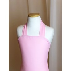 메이드바이에이 여아용 발레복 입고 벗기 편한 분리형 핑크 홀터넥 레오타드