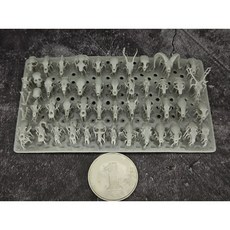 1/35 1/24 장면 액세서리 자갈 및 잔디 포기 파이프라인 효과 부품 3D 송진 판타지, Animal skull, 1개