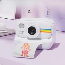 영수증 촬영기 즉석 흑백 출력 카메라 DIY 폴라로이드(화이트버전)+인화지3롤, 폴라로이드(보라색모델)+인화지6롤, 1개