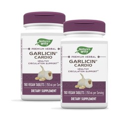 네이처스웨이 갈리신 카디오 프리미엄 허브 추출물 Nature's Way Garlicin Cardio Premium Herbal, 180정, 2개