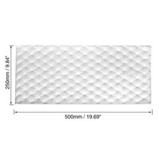 스펀지 호환 흡음 테이프 방진 패드 방음 매트 10mm 두께 500mmx25 0/300/350 화이트 카 오디오 스테레오 사운드 어쿠스틱 폼 소음 흡수 데드닝 댐핑, 1pcs 500x250mm