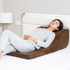 역류성 식도염 쿠션 메모리폼 허리 등받이 경사, 커피 - 3단 쿠션, 1개