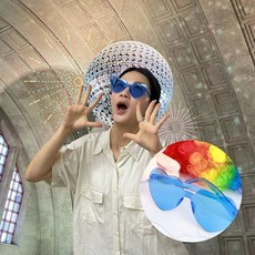 무테 인싸 선글라스 블루 파티용소품 파티안경 jga*821iG