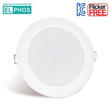 엘포스 LED 다운라이트 초슬림 4인치 10W 매입등 플리커프리 매립등, 주광색(하얀빛), 1개