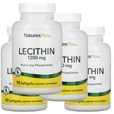 네이처스플러스 레시틴 1200MG 소프트젤, 90정, 4개