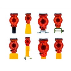 뺑뺑이 안전등 쏠라 LED 경광등 경고등 방수 위험경고등 안전용품 깜빡이, 휀스용